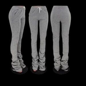 NWT Gray Stack Pants Drawstring Sweatpants